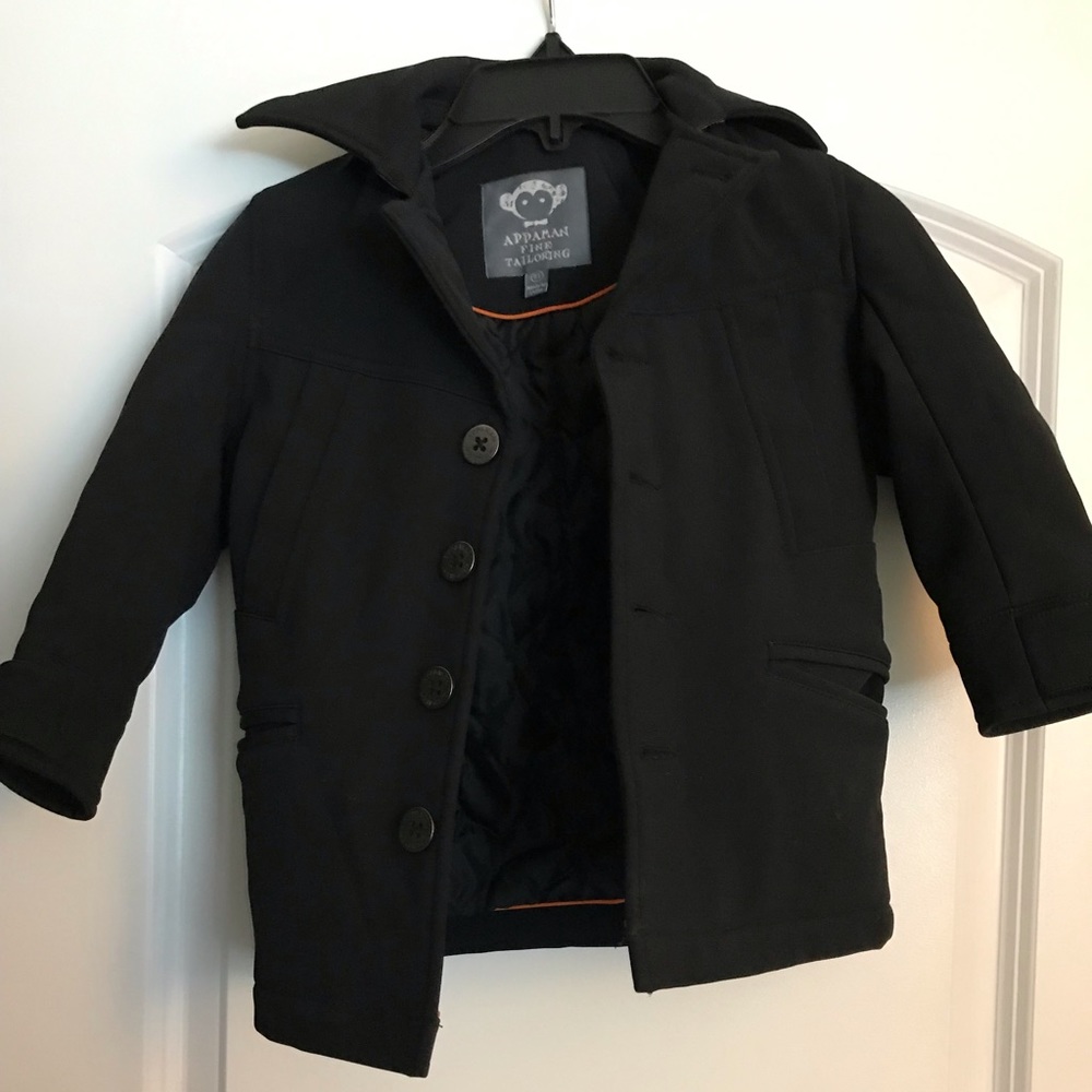 Toddler Boy Navy Dress Coat 3T